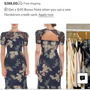 Beautiful mid length embroidered dress